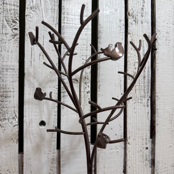 Jewelry Tree Metal Decor Birds Branches  Rings Bracelets Necklaces Cottage Boho‎ - Picture 5 of 9
